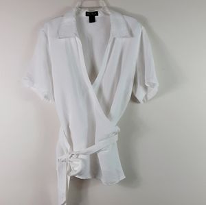 Ashley Stewart white linen suits with pants
